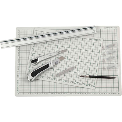 Creativ company snijmat rubber met rasterlijnen, 30x45cm