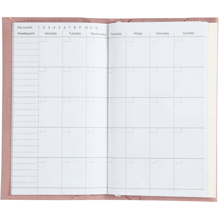 Creativ company https: www.cchobby.nl planner-bulletjournal-afm-10x18x1-5-cm-elastieksluiting-roze-1-stuk