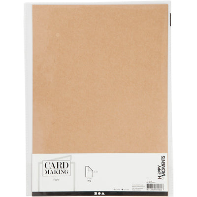 Creativ company papier, a4, vel 210x297 mm, 120 gr, naturel, 20 stuk 1 doos