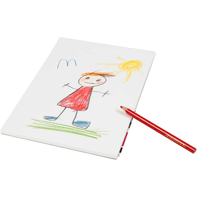 Creativ company tekenbord, a4, vel 210x297 mm, 120 gr, wit, 50 vel 1 stuk