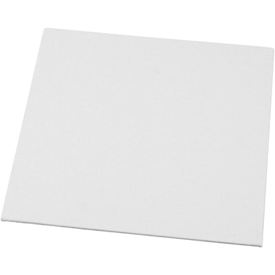 Canvas paneel, afm 20x20 cm, dikte 3 mm, 280 gr, wit, 1 stuk