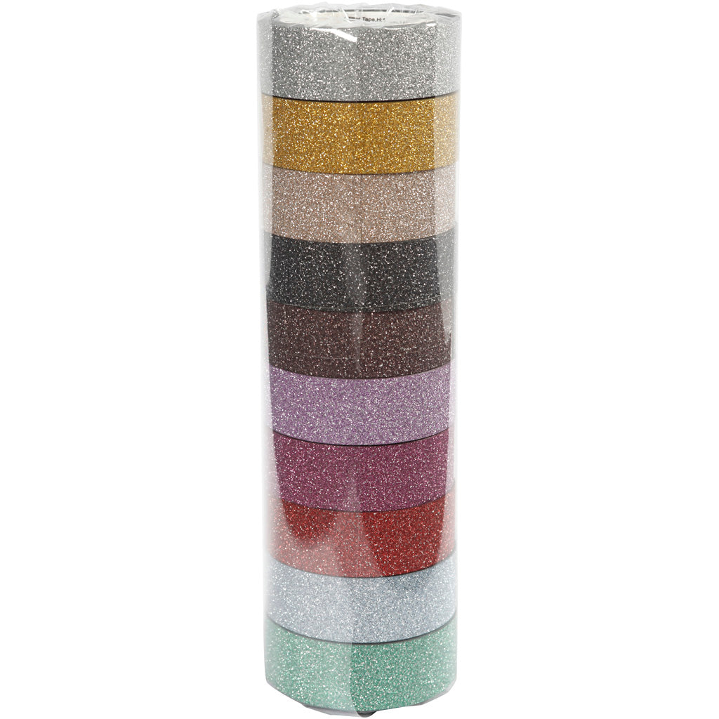 Glitter Tape Kleur,10st.