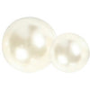 Creativ company halve plakparels wit 2-8mm, 140st.