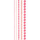 Creativ company halve plakparels roze 2-8mm, 140st.