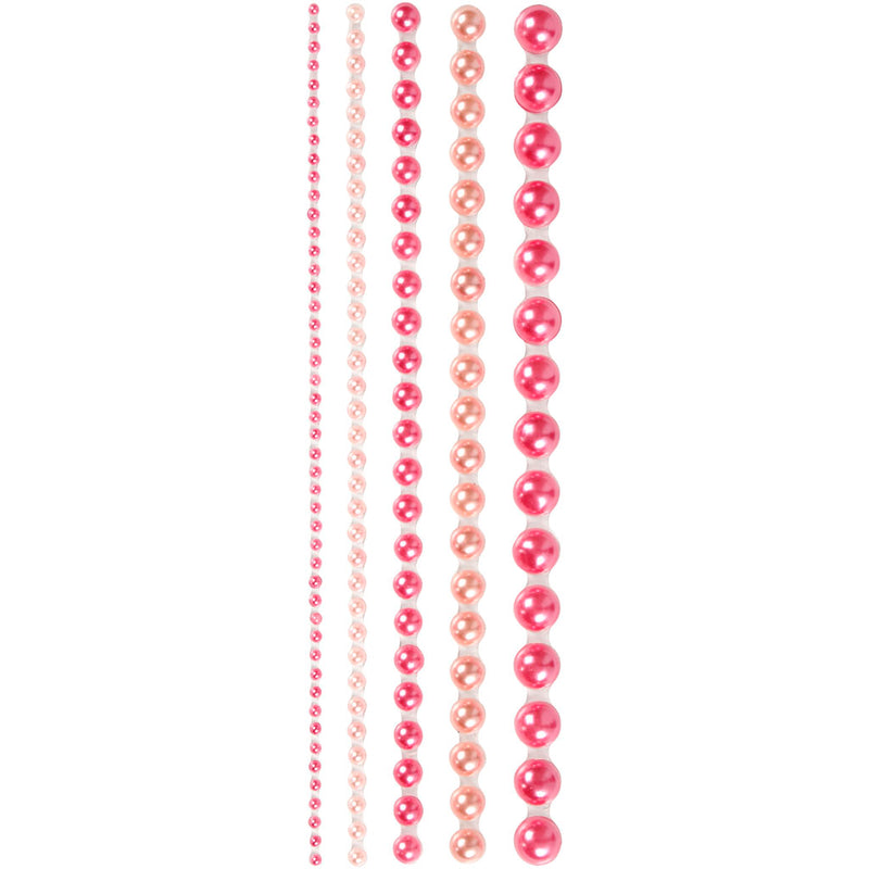 Creativ company halve plakparels roze 2-8mm, 140st.