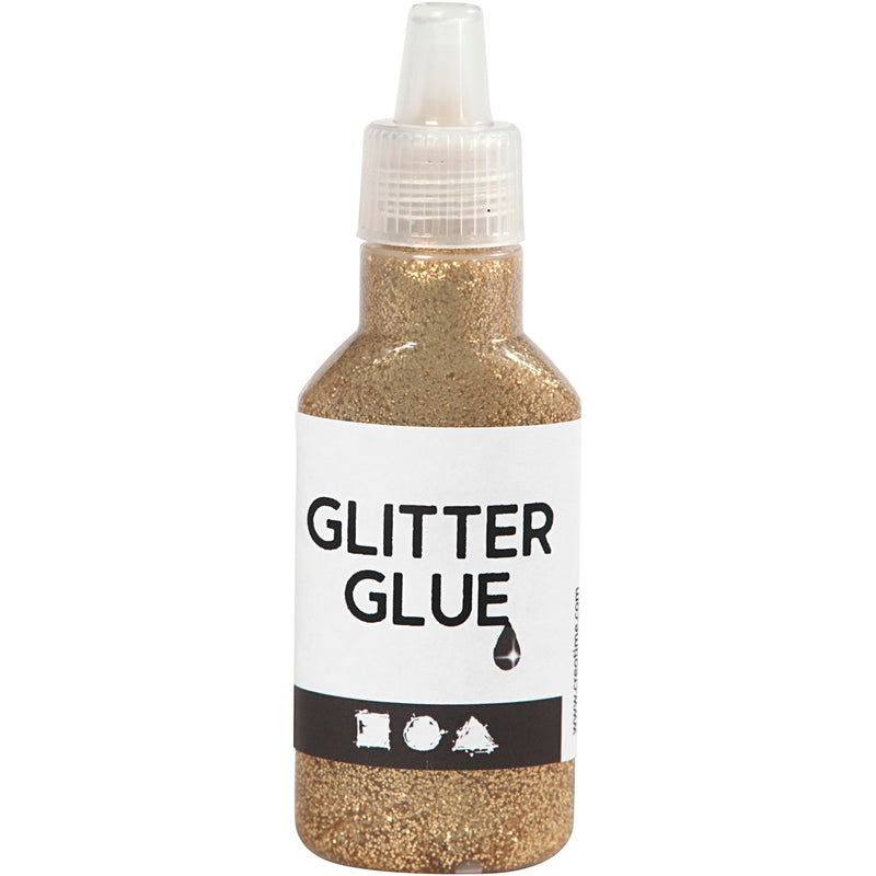 Creativ company glitterlijm goud, 25ml