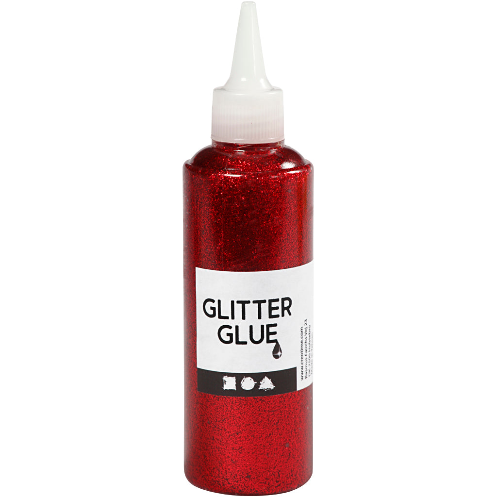 Creativ Company Glitterlijm Rood, 118ml