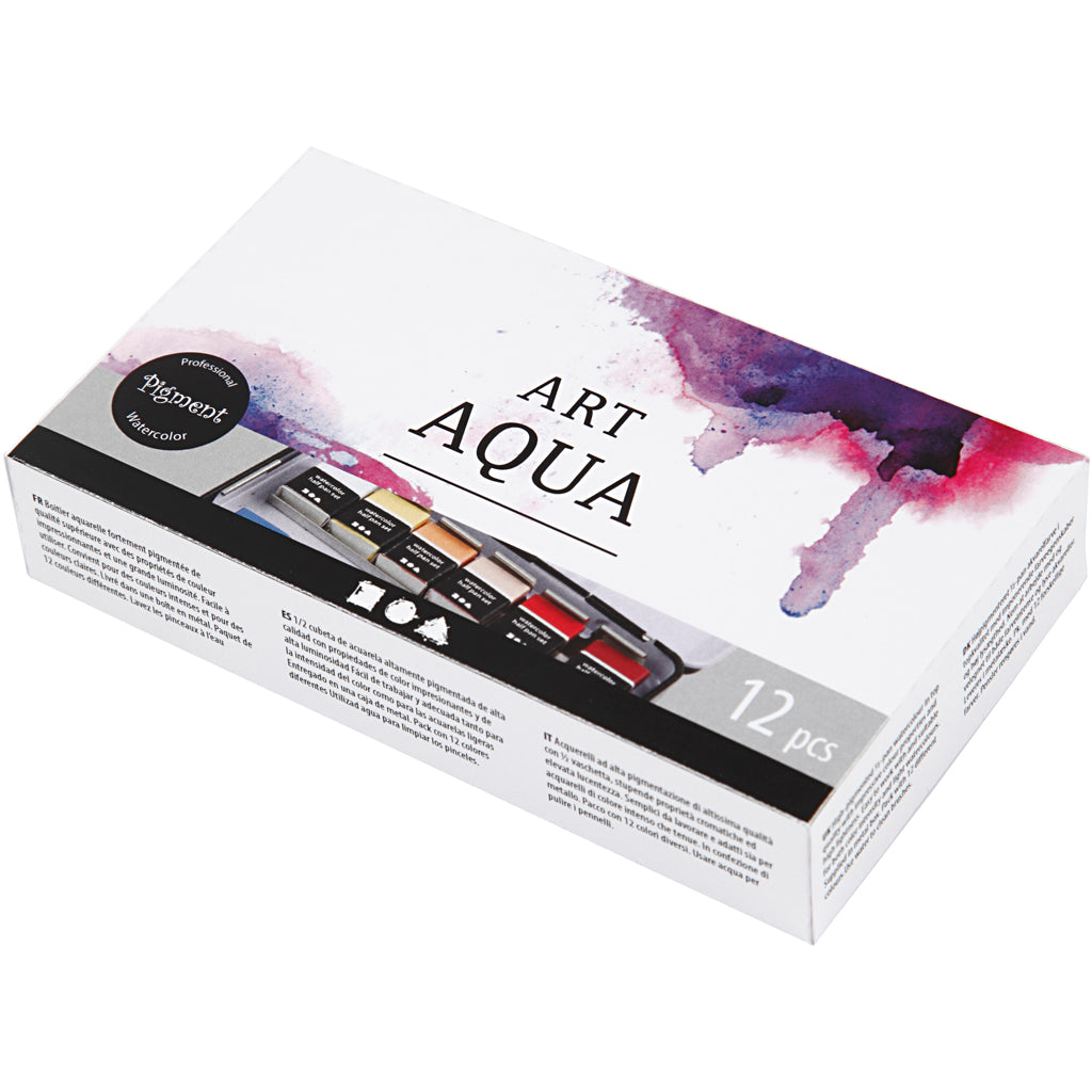 Creativ Company Art Aqua Aquarelverf, 12 Kleuren