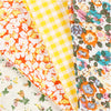 Creativ company patchwork stof geel 45x55cm, 4st.