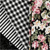Creativ company patchwork stof zwart 45x55cm, 4st.