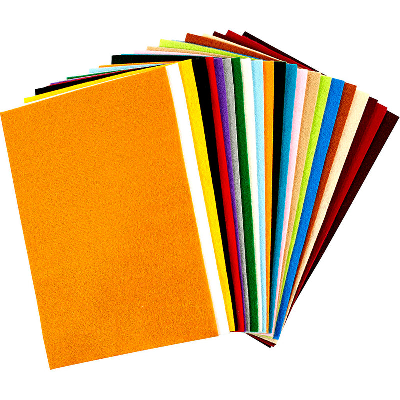 Creativ company hobbyvilt diverse kleuren, 24 vellen