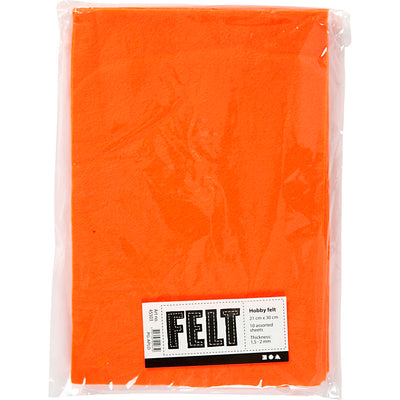 Creativ company hobbyvilt oranje a4, 10 vellen