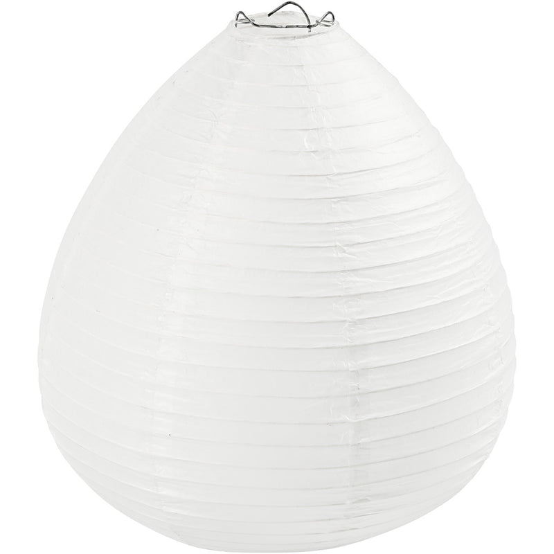 Creativ company rijstpapier lamp wit druppel, 27cm