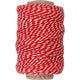 Creativ company katoenkoord rood wit, 50m