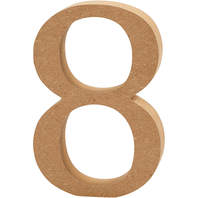 Creativ company cijfer 8 mdf 13cm, 1st.