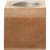 Creativ company waxinelichthouder hout, 6cm