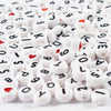 Creativ company letterkralen wit 7mm, 200st.