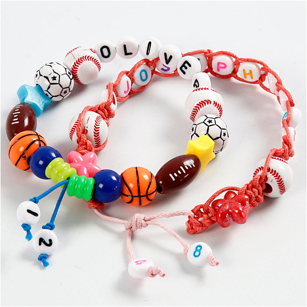 Creativ company letterkralen wit 7mm, 200st.