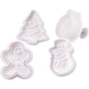 Creativ company uitsteekvormen met stempel kerst, 4st.