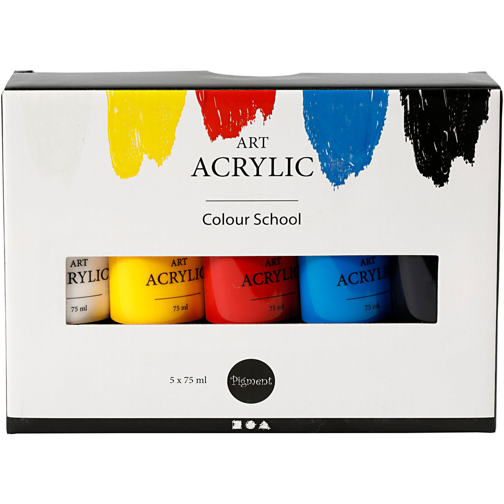 Pigment art https: www.cchobby.nl acryl-verf-color-school-semi-glanzend-diverse-kleuren-5x75-ml-1-doos