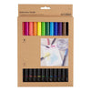 Creativ company dubbelzijdige aquarel marker standaard kleuren, 12st.