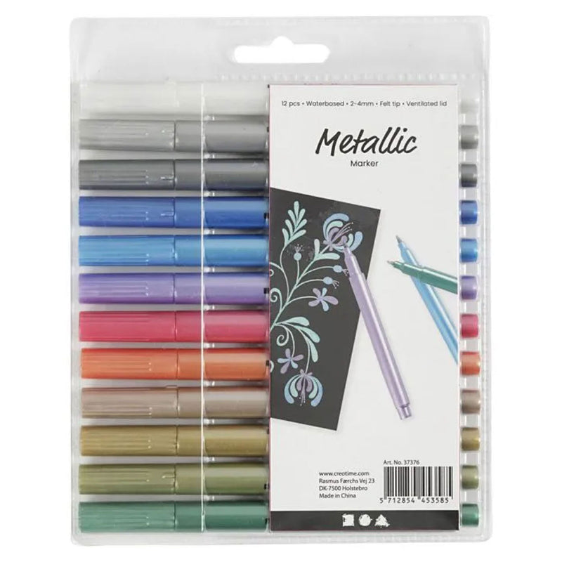 Creativ company https: www.cchobby.nl metallic-marker-lijndikte-2-4-mm-metallic-kleuren-12-stuk-1-doos