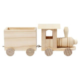 Creativ company houten trein met wagon - afbeelding 4