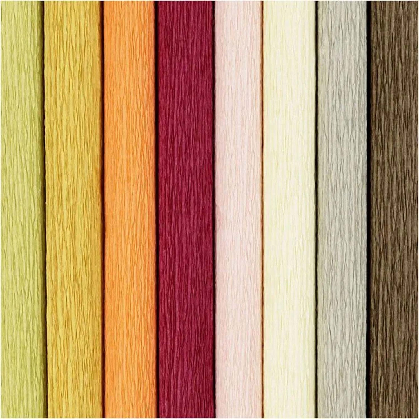 Creativ company crêpepapier, vel 25x60 cm, crêpe-verhouding: 180%, 105 gr, pastelkleuren, 8 vel 1 doos