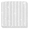 Fimo kids boetseerklei wit glitter, 42gr