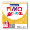 Fimo kids boetseerklei glitter goud, 42gr
