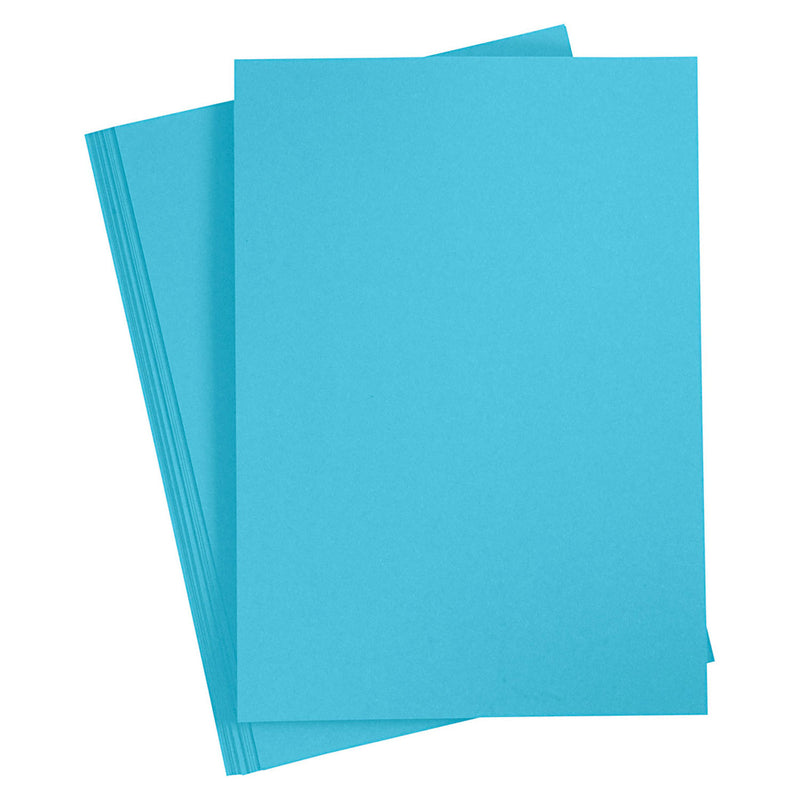 Creativ company gekleurd karton helder blauw a4, 20 vel