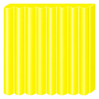 Fimo effect boetseerklei neon geel, 57gr