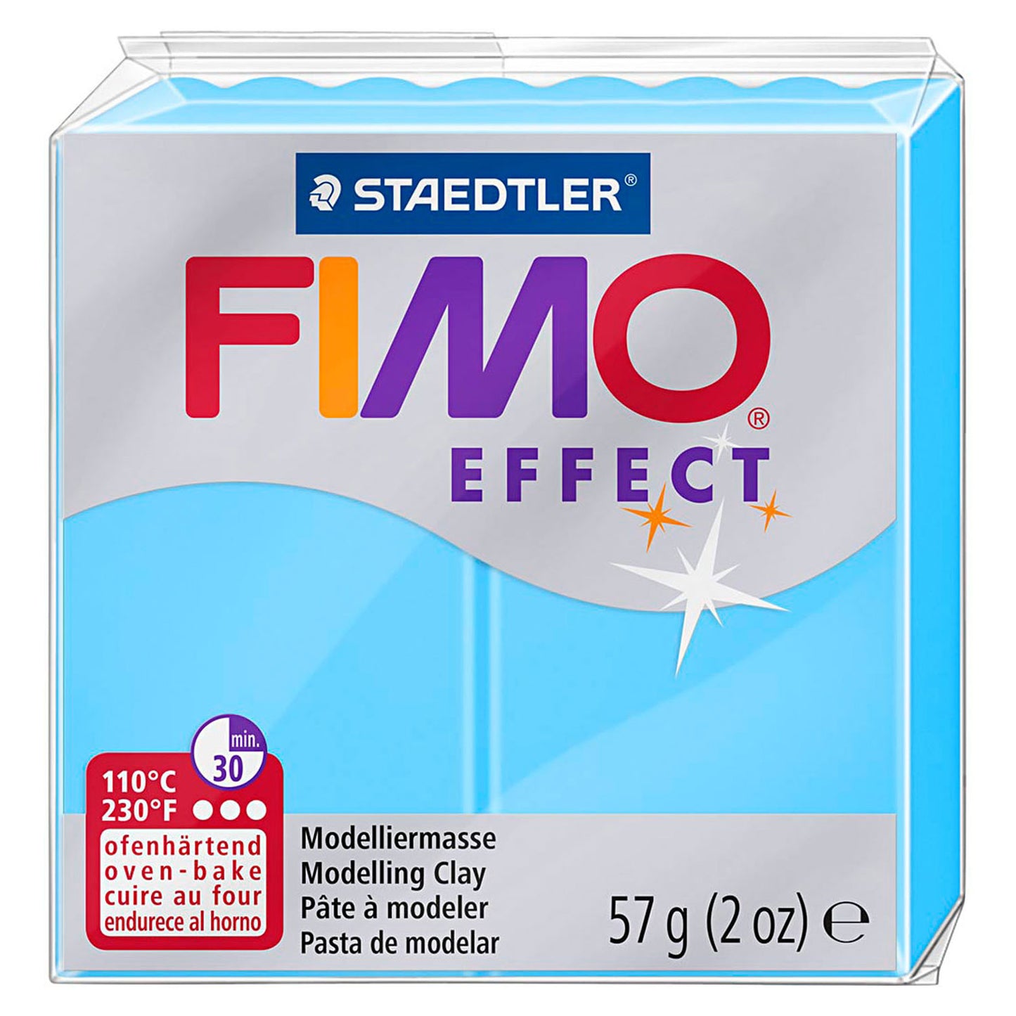 FIMO Effect Boetseerklei Neon Blauw, 57gr