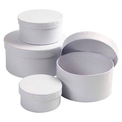 Creativ company ronde dozen van karton, 4 maten