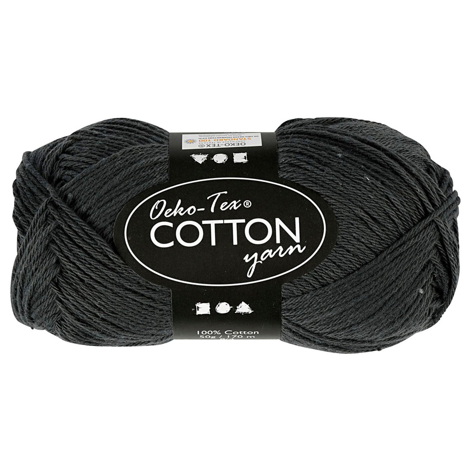 Creativ company katoengaren, antraciet, 50gr, 170m