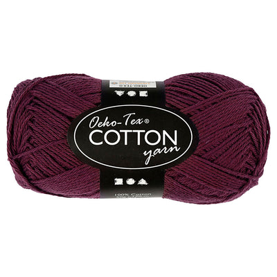 Creativ company katoengaren, plum, 50gr, 170m