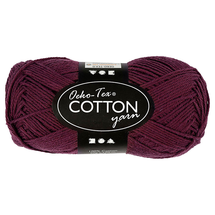 Creativ company katoengaren, plum, 50gr, 170m