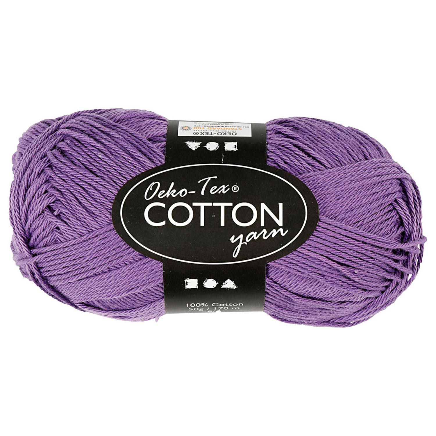 Creativ company katoengaren, paars, 50gr, 170m