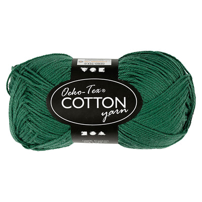 Creativ company katoengaren, donkergroen, 50gr, 170m