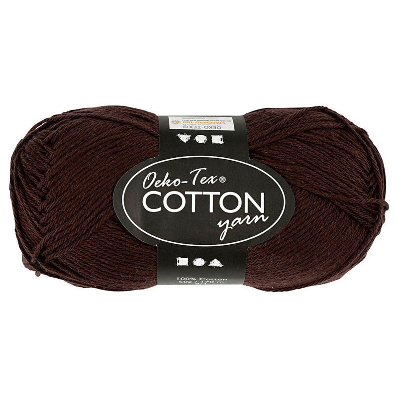 Creativ company katoengaren, donkerbruin, 50gr, 170m