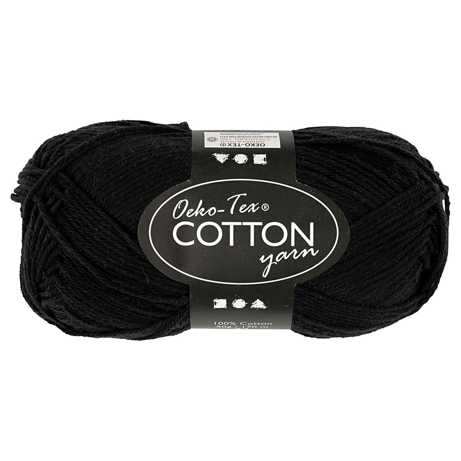 Creativ company katoengaren, zwart, 50gr, 170m