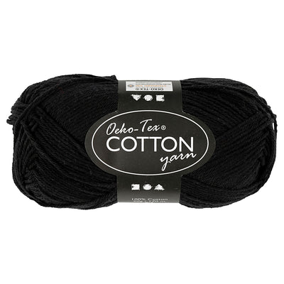 Creativ company katoengaren, zwart, 50gr, 170m