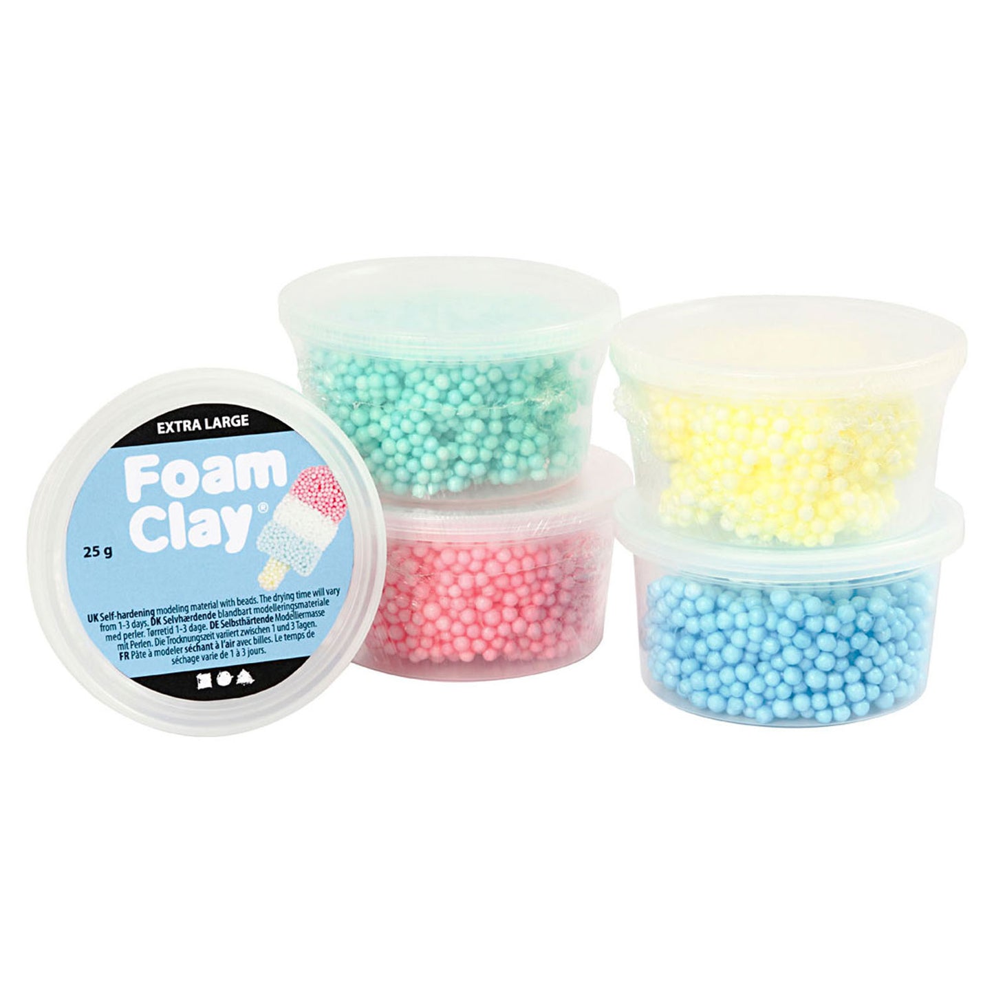 Creativ company https: www.cchobby.nl foam-clay-extra-large-diverse-kleuren-5x25-gr-1-doos