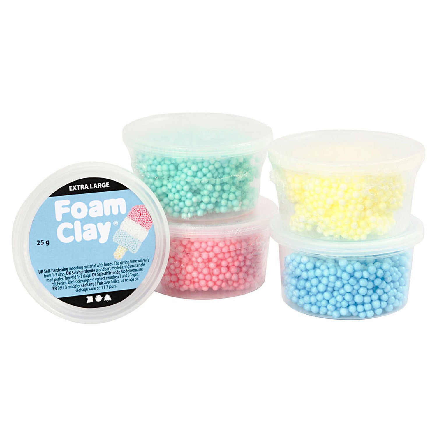 Creativ company https: www.cchobby.nl foam-clay-extra-large-diverse-kleuren-5x25-gr-1-doos