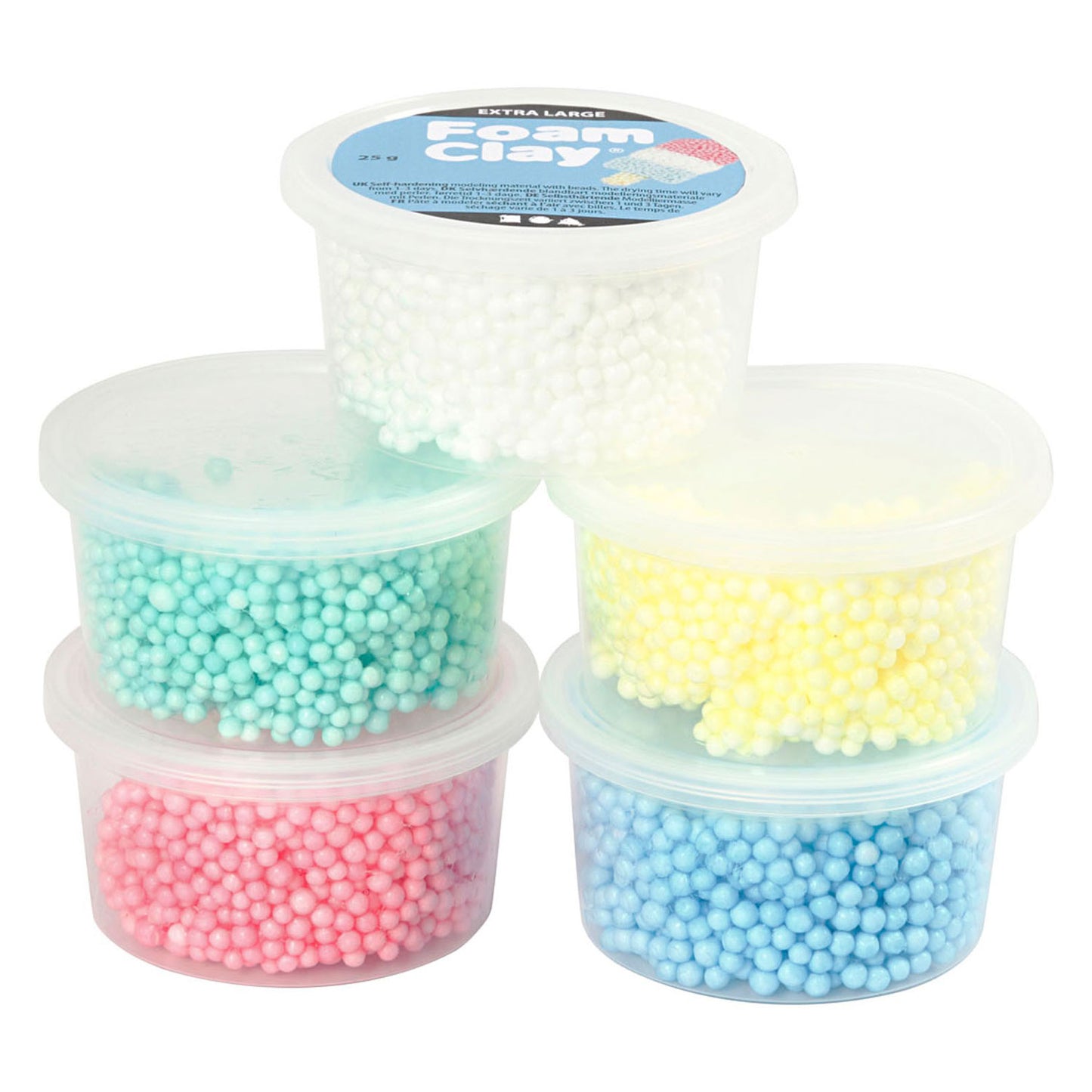 Creativ company https: www.cchobby.nl foam-clay-extra-large-diverse-kleuren-5x25-gr-1-doos