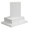 Creativ company kaarten en enveloppen, afmeting kaart 10,5x15 cm, afmeting envelop 11,5x16,5 cm, 120+240 gr, wit, 50 set 1 doos
