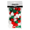 Creativ company pompoms kerst, 48st.
