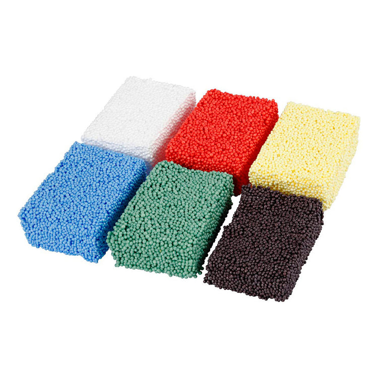 Creativ company soft foam clay standaard kleuren, 6x10gr.
