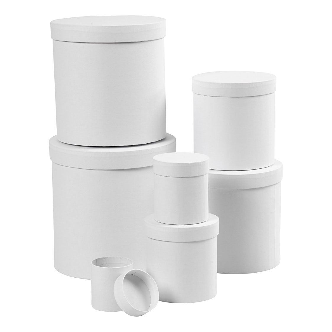Creativ company ronde dozen wit, 7st.