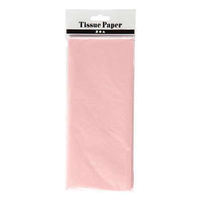 Tissuepapier, vel 50x70 cm, 17 gr, lichtroze, 10 vel 1 doos